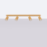 Plafond Karbon 4L Golden Stilvolle Lineare Deckenleuchte-Leuchtezauber