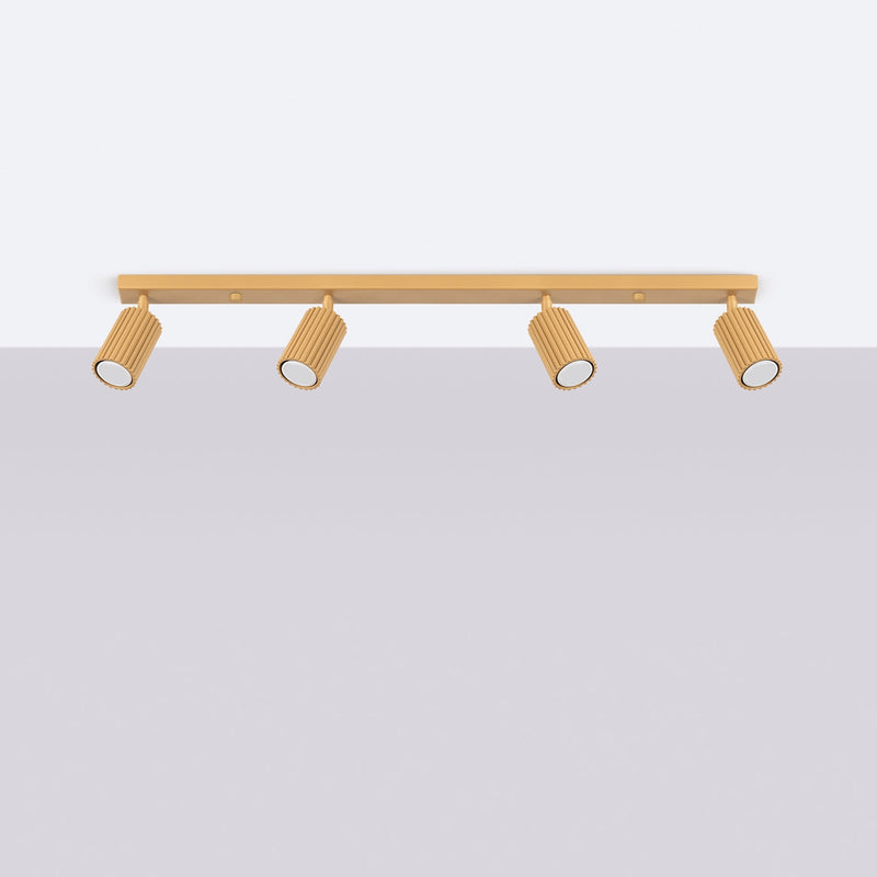 Plafond Karbon 4L Golden Stilvolle Lineare Deckenleuchte-Leuchtezauber