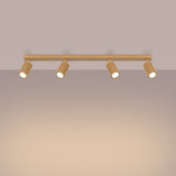 Plafond Karbon 4L Golden Stilvolle Lineare Deckenleuchte-Leuchtezauber