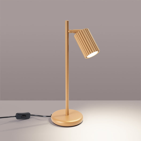 Tischlampe Karbon Golden – Goldfarbene Akzente, Stilvoll & Modern-Leuchtezauber
