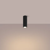 Plafond Karbon Ø20 Schwarz Kompakte Runde Lampe In Schwarz-Leuchtezauber