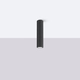 Plafond Karbon Ø30 Schwarz Elegante Designlampe Für Wohnräume-Leuchtezauber