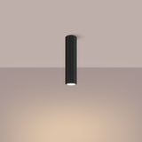 Plafond Karbon Ø30 Schwarz Elegante Designlampe Für Wohnräume-Leuchtezauber