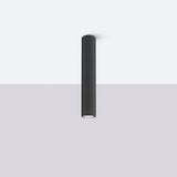 Plafond Karbon Ø40 Schwarz Große Runde Leuchte Mit Stil-Leuchtezauber