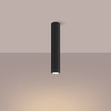 Plafond Karbon Ø40 Schwarz Große Runde Leuchte Mit Stil-Leuchtezauber