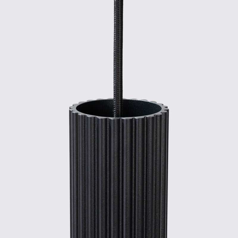 Pendelleuchte Karbon 3-flammig Linear Schwarz-Leuchtezauber