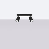 Plafond Karbon 2 Schwarz Kleine Schwarze Deckenlampe-Leuchtezauber