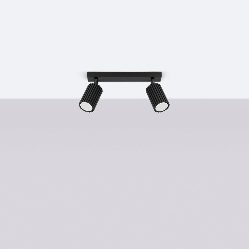 Plafond Karbon 2 Schwarz Kleine Schwarze Deckenlampe-Leuchtezauber