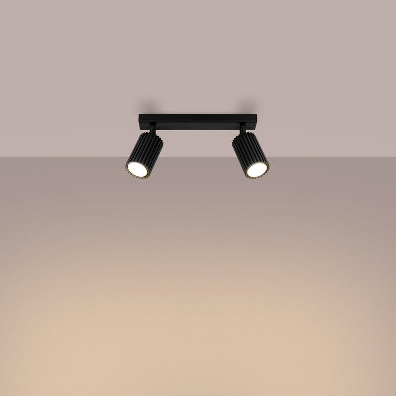 Plafond Karbon 2 Schwarz Kleine Schwarze Deckenlampe-Leuchtezauber