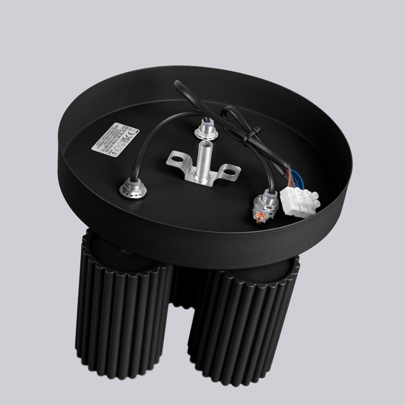 Plafond Karbon 3P Schwarz Bewegliche Spotlampe In Schwarz-Leuchtezauber