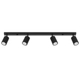 Plafond Karbon 4L Schwarz Stilvolle Lineare Deckenlampe-Leuchtezauber