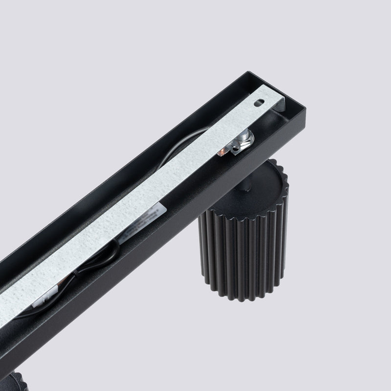 Plafond Karbon 4L Schwarz Stilvolle Lineare Deckenlampe-Leuchtezauber