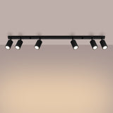 Plafond Karbon 6L Schwarz Moderne 6-Flammige Deckenleuchte-Leuchtezauber