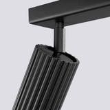 Plafond Karbon 6L Schwarz Moderne 6-Flammige Deckenleuchte-Leuchtezauber