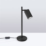 Tischlampe Karbon Schwarz – Moderne Tischleuchte Mit Stoffschirm-Leuchtezauber