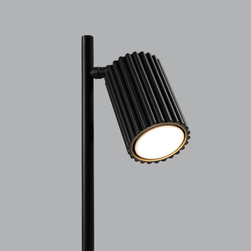 Tischlampe Karbon Schwarz – Moderne Tischleuchte Mit Stoffschirm-Leuchtezauber