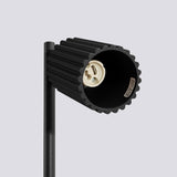 Tischlampe Karbon Schwarz – Moderne Tischleuchte Mit Stoffschirm-Leuchtezauber