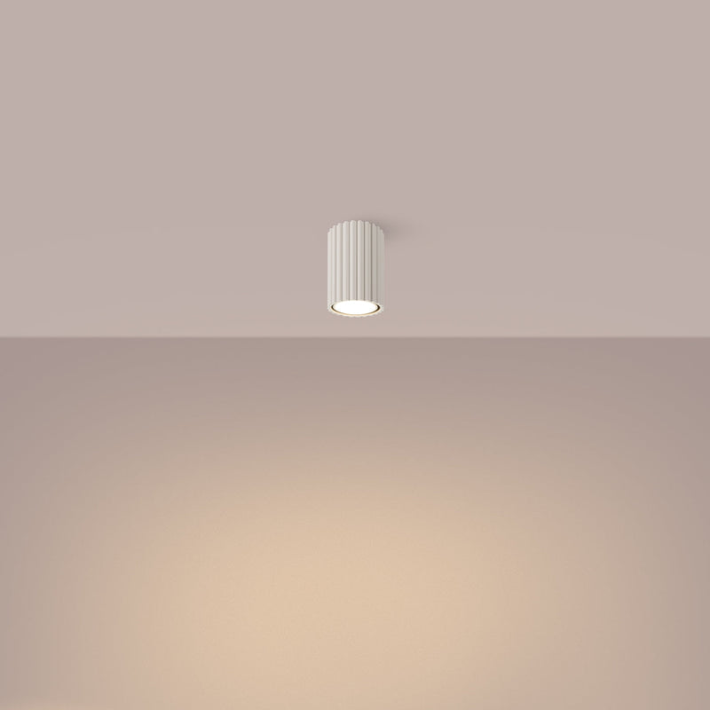 Plafond Karbon Ø10 Beige Kleiner Spot Mit Natürlicher Ausstrahlung-Leuchtezauber