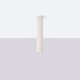 Plafond Karbon Ø40 Beige Moderne Deckenlampe Im Naturstil-Leuchtezauber