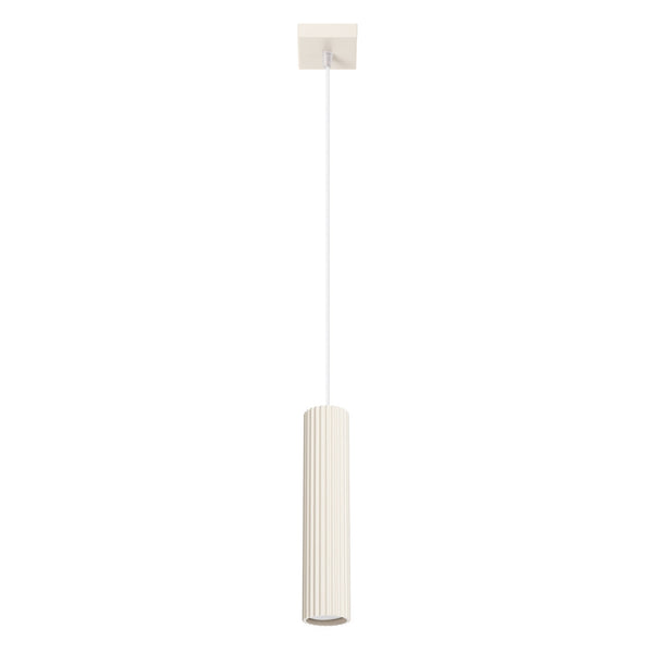 Pendelleuchte Karbon 1-flammig Beige – Zeitlose Eleganz-Leuchtezauber