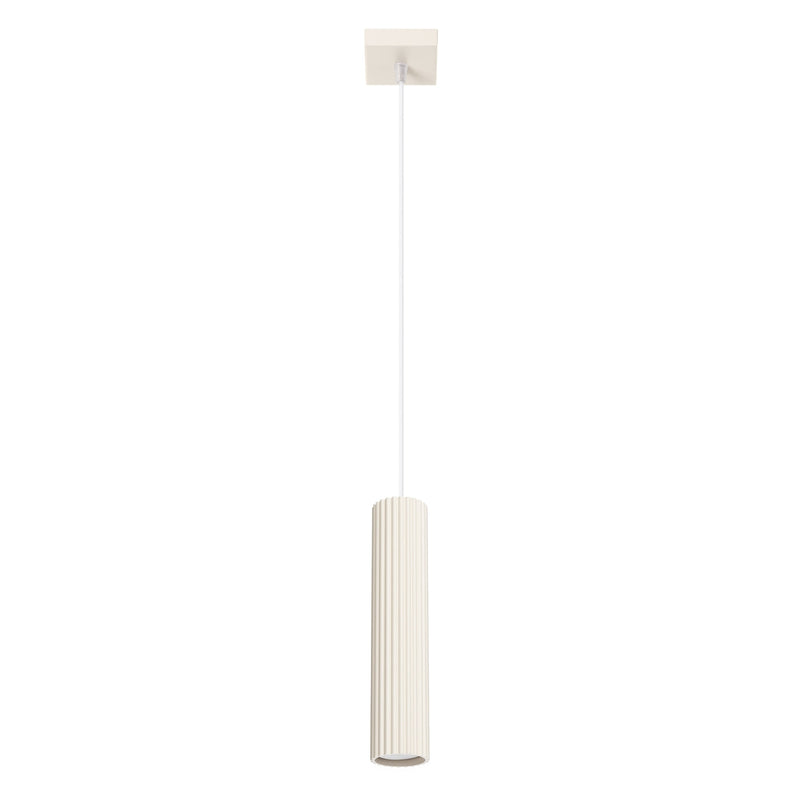 Pendelleuchte Karbon 1-flammig Beige – Zeitlose Eleganz-Leuchtezauber