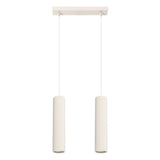 Pendelleuchte Karbon 2-flammig Beige – Warmes Lichtgefühl-Leuchtezauber