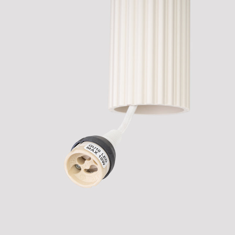 Pendelleuchte Karbon 2-flammig Beige – Warmes Lichtgefühl-Leuchtezauber