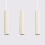 Pendelleuchte Karbon 3-flammig Linear Beige-Leuchtezauber