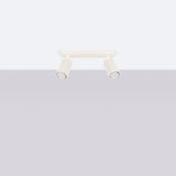 Plafond Karbon 2 Beige Kompakte 2-Flammige Leuchte In Beige-Leuchtezauber