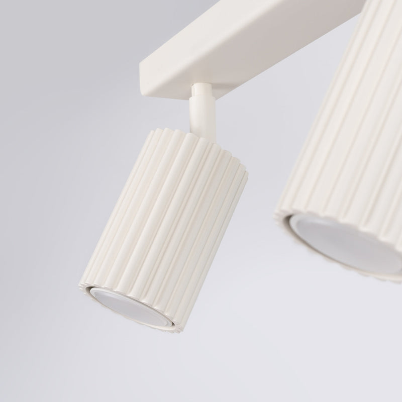 Plafond Karbon 2 Beige Kompakte 2-Flammige Leuchte In Beige-Leuchtezauber