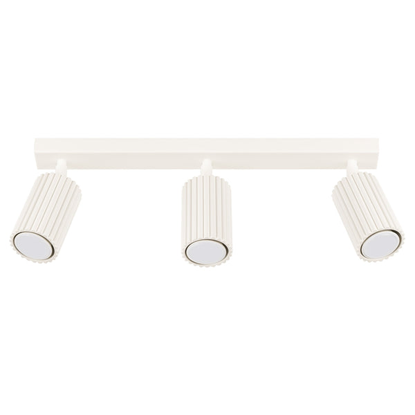 Plafond Karbon 3L Beige Längliche Deckenleuchte In Beige-Ton-Leuchtezauber