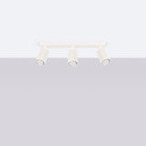 Plafond Karbon 3L Beige Längliche Deckenleuchte In Beige-Ton-Leuchtezauber