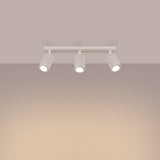 Plafond Karbon 3L Beige Längliche Deckenleuchte In Beige-Ton-Leuchtezauber