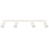 Plafond Karbon 4L Beige Längliche Vintage-Leuchte Mit 4 Spots-Leuchtezauber