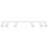 Plafond Karbon 6-Flammig Beige Warme Lichtquelle In Naturfarbe-Leuchtezauber