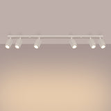 Plafond Karbon 6-Flammig Beige Warme Lichtquelle In Naturfarbe-Leuchtezauber