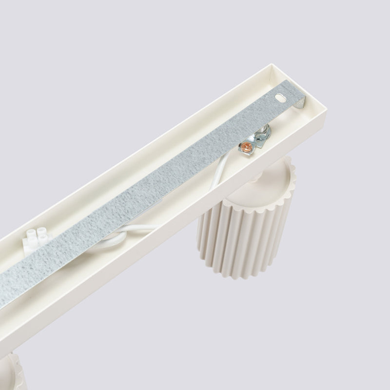 Plafond Karbon 6-Flammig Beige Warme Lichtquelle In Naturfarbe-Leuchtezauber