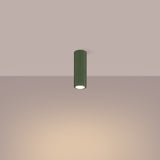 Plafond Karbon Ø20 Olivgrün Kleine Akzentleuchte Mit Stil-Leuchtezauber