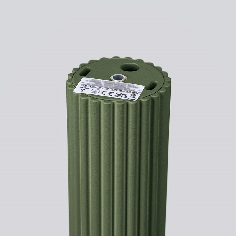 Plafond Karbon Ø20 Olivgrün Kleine Akzentleuchte Mit Stil-Leuchtezauber