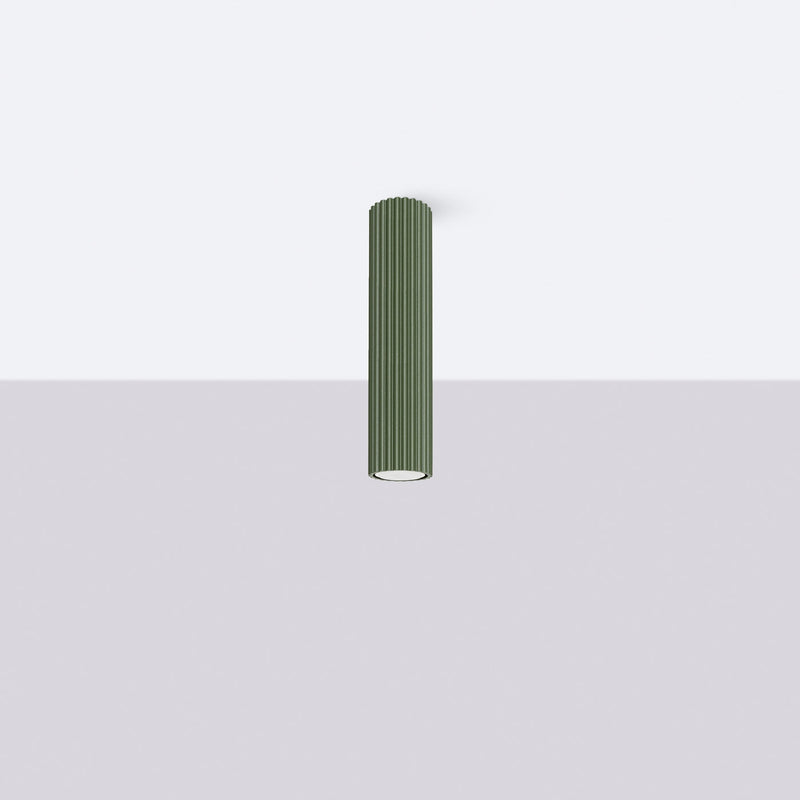 Plafond Karbon Ø30 Olivgrün Moderne Farbnote Für Wohnräume-Leuchtezauber