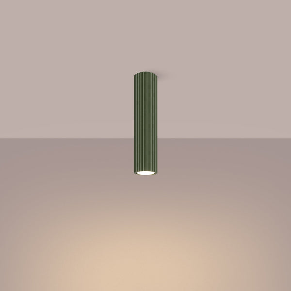 Plafond Karbon Ø30 Olivgrün Moderne Farbnote Für Wohnräume-Leuchtezauber