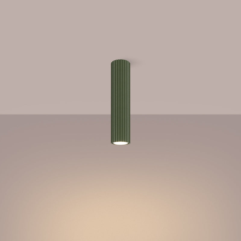 Plafond Karbon Ø30 Olivgrün Moderne Farbnote Für Wohnräume-Leuchtezauber