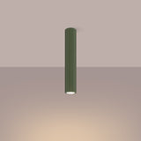 Plafond Karbon Ø40 Olivgrün Stilvolle Deckenlampe In Oliv-Ton-Leuchtezauber