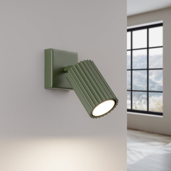 Wandleuchte Karbon Olivgrün Mit Schalter Stilvolle Wandlampe Mit Schalter – Sanftes Olivgrün-Leuchtezauber