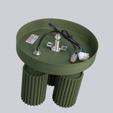 Plafond Karbon 3P Olivgrün Moderne 3-Punkt Leuchte In Olivgrün-Leuchtezauber