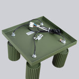 Plafond Karbon 4 Olivgrün 4-Flammige Industrial-Deckenleuchte-Leuchtezauber