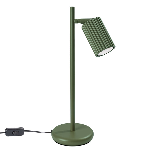 Tischlampe Karbon Olivgrün – Kompakte Designlampe Mit Olivschirm-Leuchtezauber