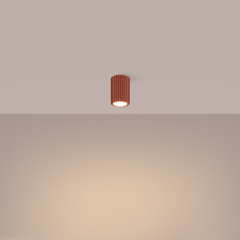 Plafond Karbon Ø10 Roter Ocker Mini-Leuchte Für Spots & Effekte-Leuchtezauber