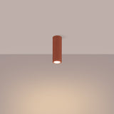 Plafond Karbon Ø20 Roter Ocker Kleine Akzentleuchte Für Flur-Leuchtezauber