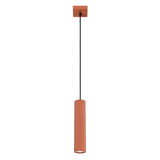 Pendelleuchte Karbon 1-flammig Roter Ocker – Industrial Look-Leuchtezauber